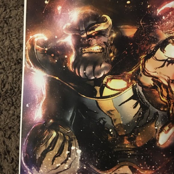 NEW, SIGNED Airborne Thanos (The Avengers, Infinity War, etc) Print - Picture 2 of 8